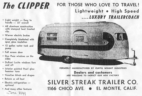 Silver Streak Clipper Ad 1949