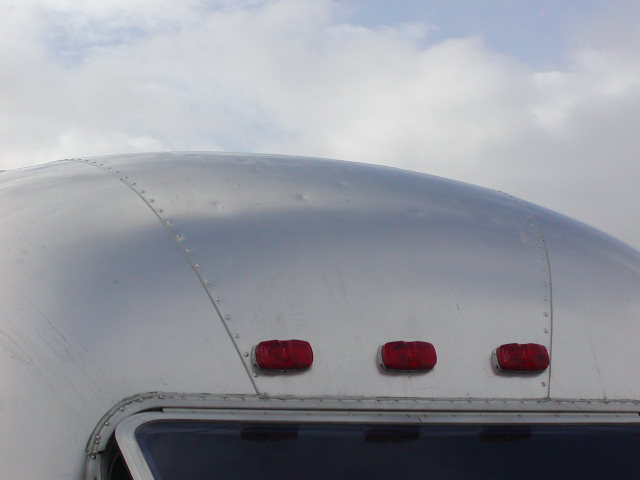 rear dome - slight clearcoat problem and minor hail damage